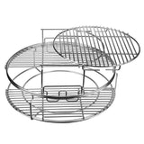 Burly Grill 5-Piece Replacement Kit for Big Green Egg Large – Eggspander Rack + ConvEGGtor