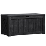 Greesum 120-Gallon Outdoor Storage Box with Lockable Lid – Waterproof & UV-Resistant