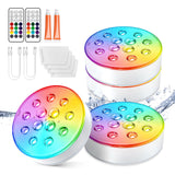 LOFTEK Pool Lights – Rechargeable Submersible LED Lights with Remote, IP68 Waterproof, 16 Colors, 4-Pack