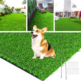 LOOBANI 7x13 ft Artificial Grass Rug – Realistic Indoor/Outdoor Turf with Drainage Holes