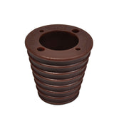 Myard Patio Umbrella Cone Wedge Shim — Wind-Resistant, Twist-to-Fit (1.5" Pole, 1.8–2.4" Hole), Dark Brown