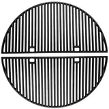 Tmozyar 24in Half-Moon Cast Iron Grates for Big Green Egg XL, Weber Summit Kamado E6/S6, Joe Big Joe – 2-Pack