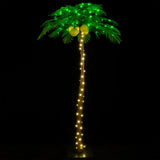 TYBEEU 7ft Lighted Palm Tree with 208 LED Lights | Dimmable, Indoor & Outdoor Decor