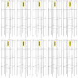 VEVOR Tomato Cages – 10 Pack, 11.8 x 11.8 x 46.1 in, PVC-Coated Steel, Interlock & Foldable Design