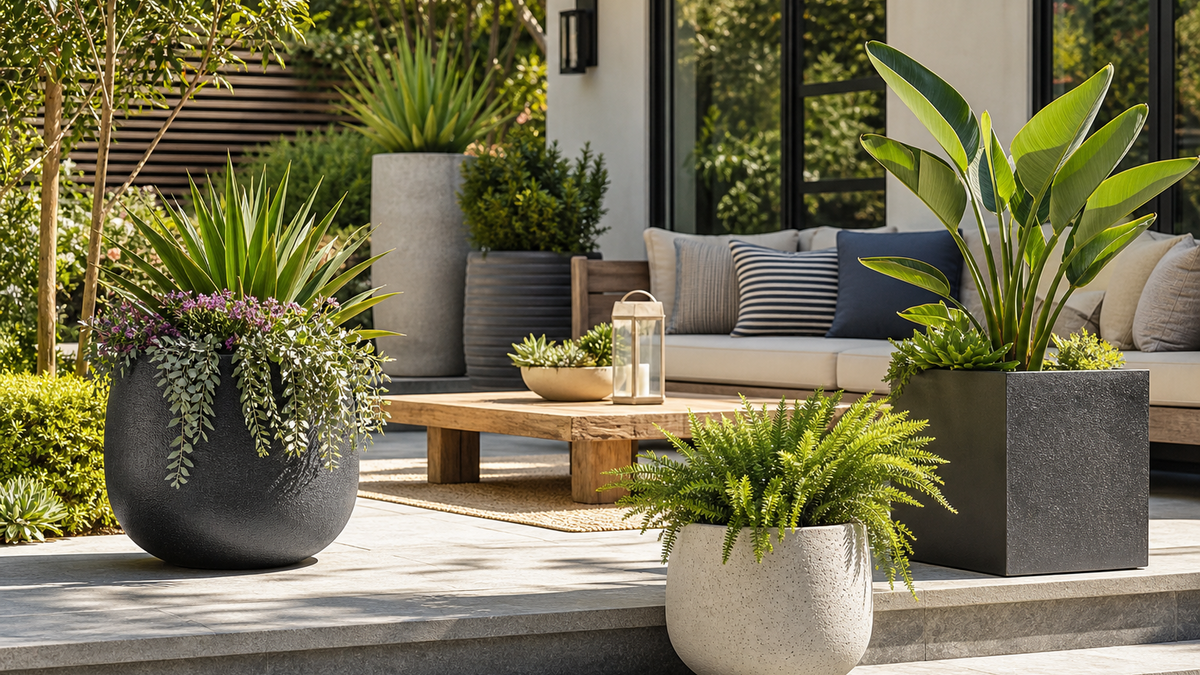 How to Select Durable and Stylish Outdoor Planters for Modern Patios