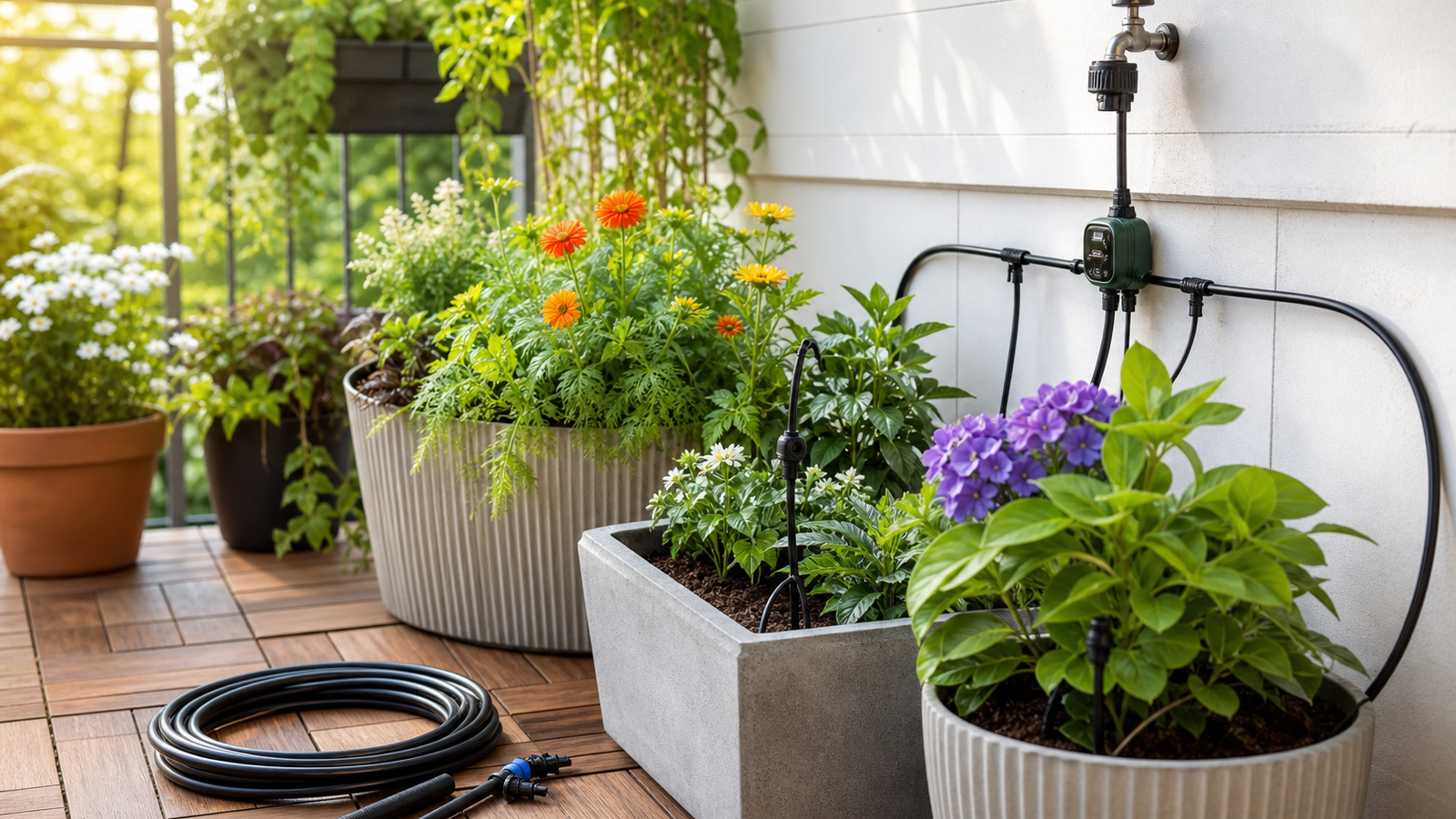 PatioZora Garden User Guide: Setting Up Automated Watering Systems for Container Gardens guide image for United States (USA) shoppers