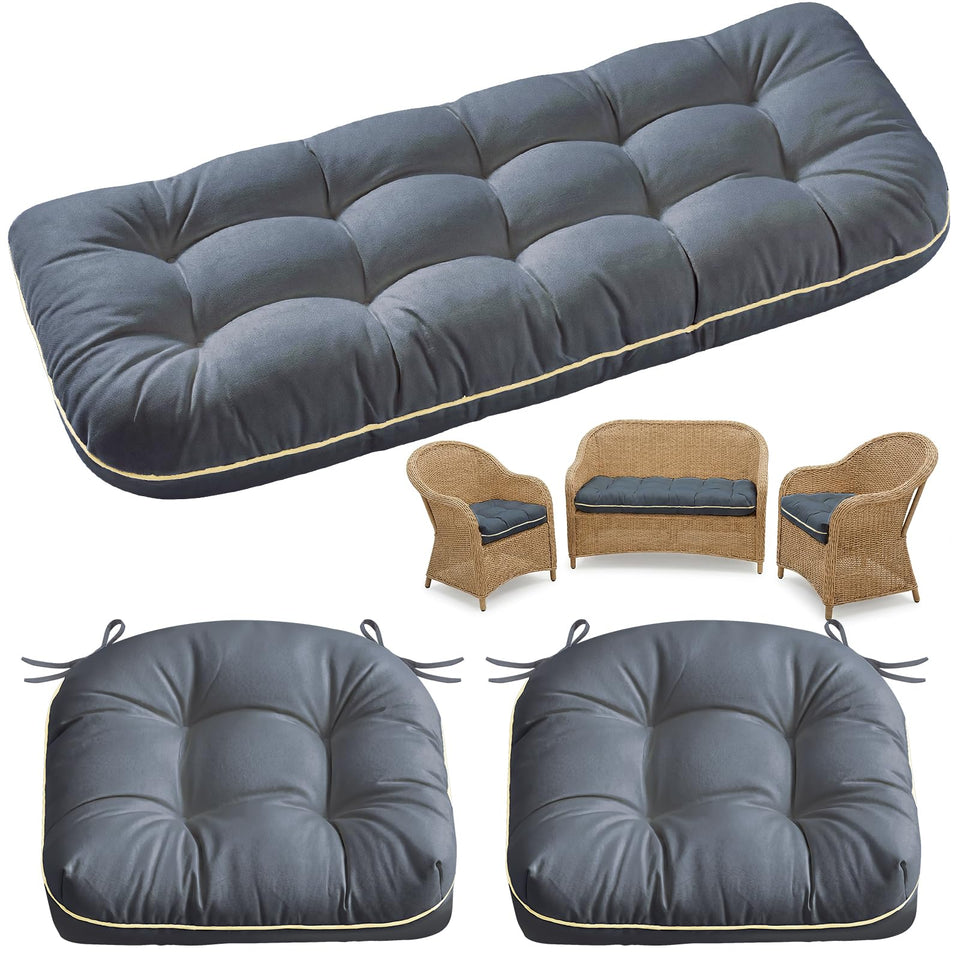 1 Middle One wicker loveseat cushion 44x19 for superior comfort
