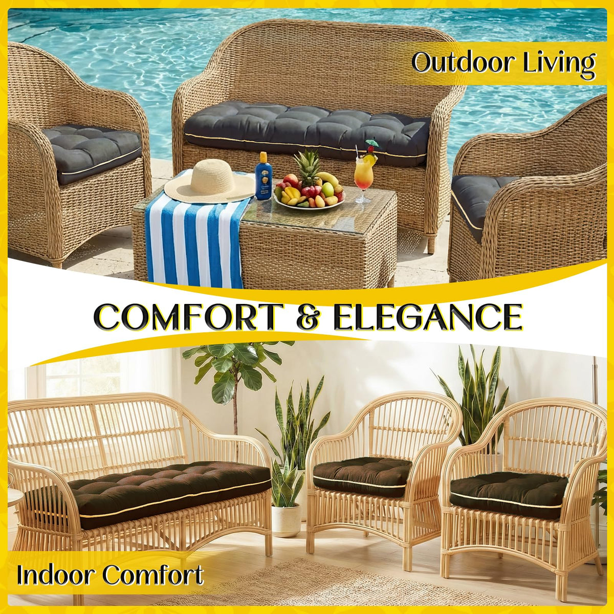 1 Middle One memory foam blend cushion adapts to body shape