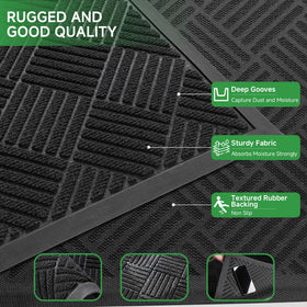 100pointONE mat features non-slip bottom to prevent slipping in high-traffic areas
