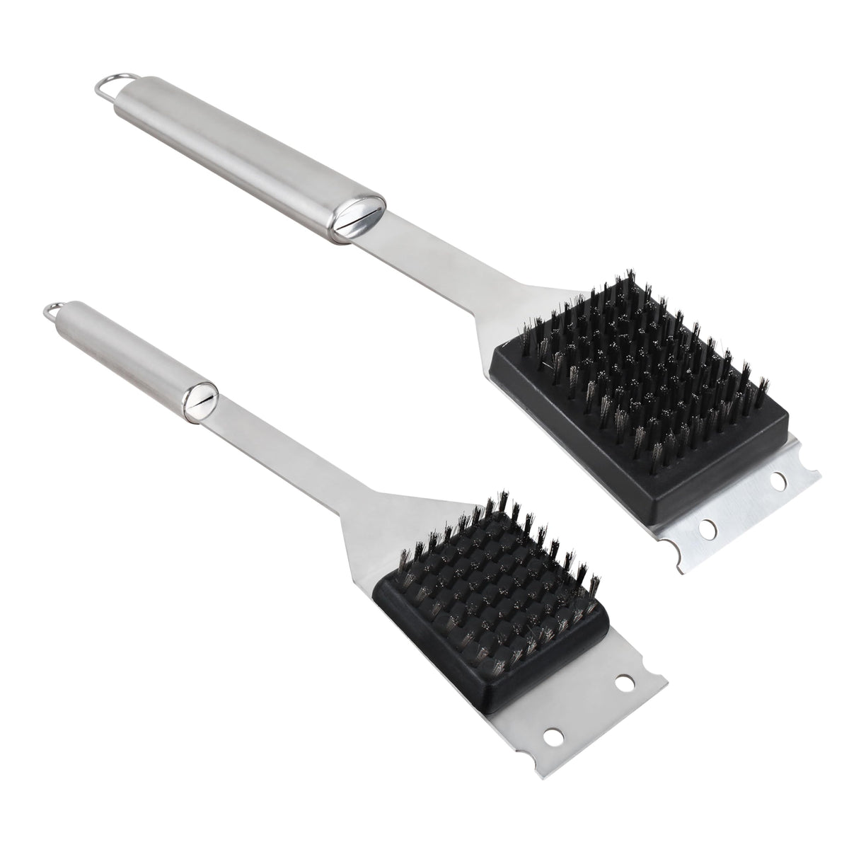 131763310 grill brush with 16-inch handle for deep cleaning gas grills.
