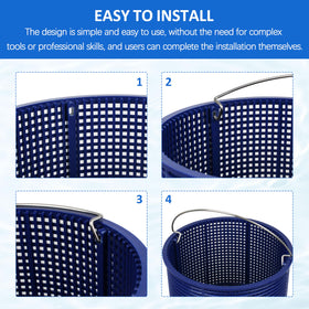 131763310 stainless steel basket handle close-up, reinforced joints resist bending