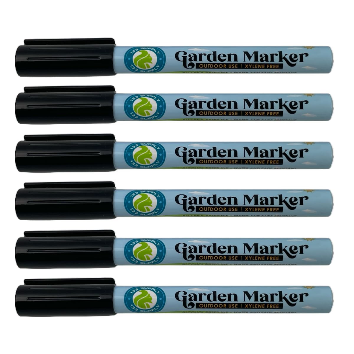 133 SUPPLY garden marker pen in black with 0.8mm tip for precise plant labeling