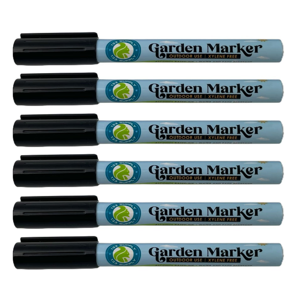 133 SUPPLY garden marker pen in black with 0.8mm tip for precise plant labeling