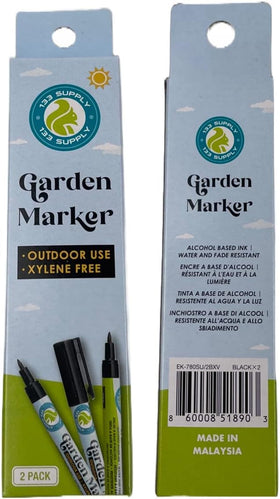 Marker pen shown writing on glass surface for labeling containers