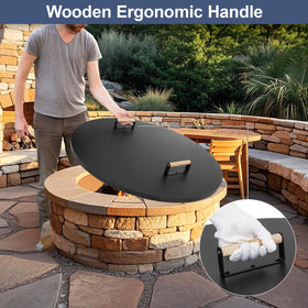 1MORE Fire Pit Lid easy storage and quick deployment after use.