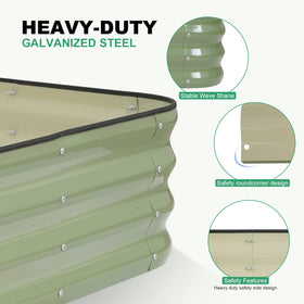 1MORE Galvanized planter panel close-up with rust-resistant coating