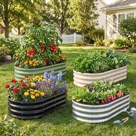 1MORE raised bed with safety edge design for safer handling.