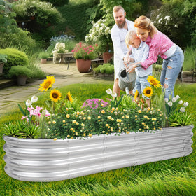 1MORE garden bed with protective tape and tools included for assembly
