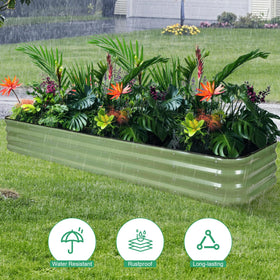 1MORE Raised Bed gardening vegetables and herbs in a kitchen garden