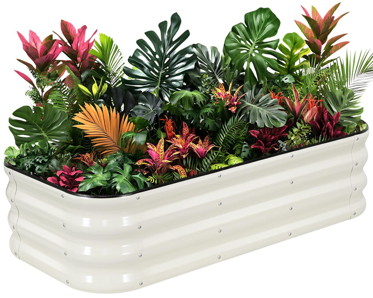 1MORE raised garden bed overview showing modular design for durable outdoor planting
