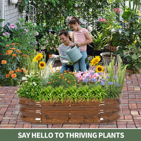 1MORE garden bed kit ideal for family planting on patios.
