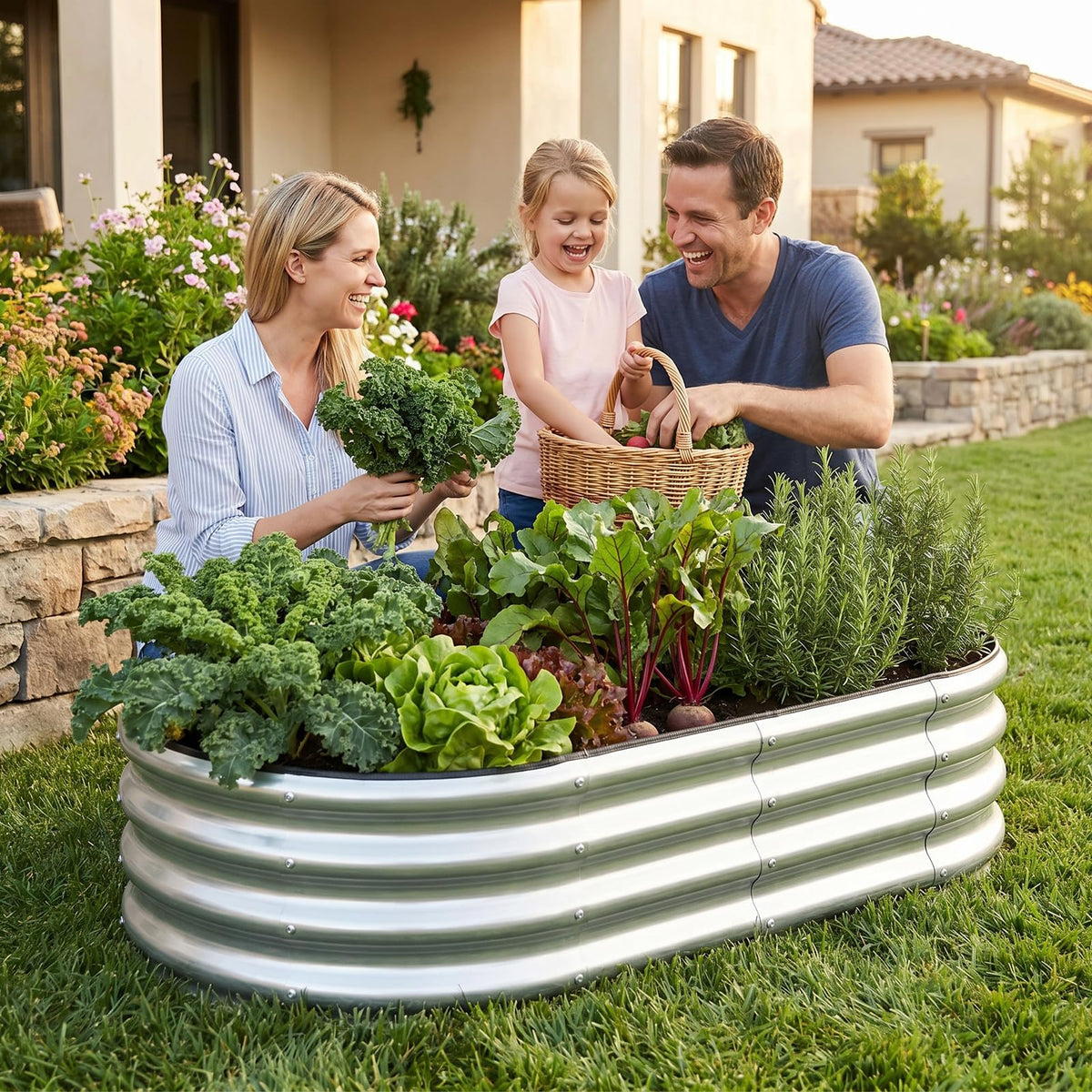 1MORE versatile raised bed suitable for vegetables and flowers.