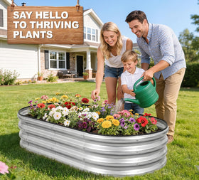 1MORE spacious 4x2x1 ft bed suitable for vegetables and flowers.