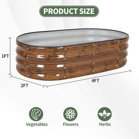 1MORE weather-resistant planter suitable for vegetables, flowers, and herbs.