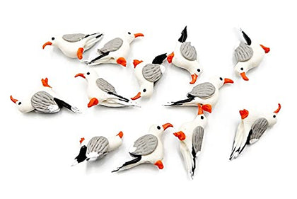 1shopforyou seagull figurines group enhances coastal garden decor.