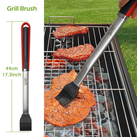 2 Double Two 18-inch length tools keep hands away from heat.