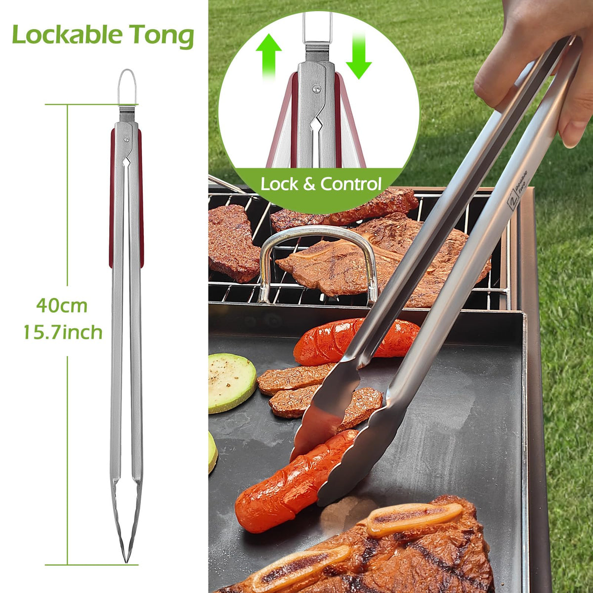2 Double Two brush for easy sauce application and cleanup.