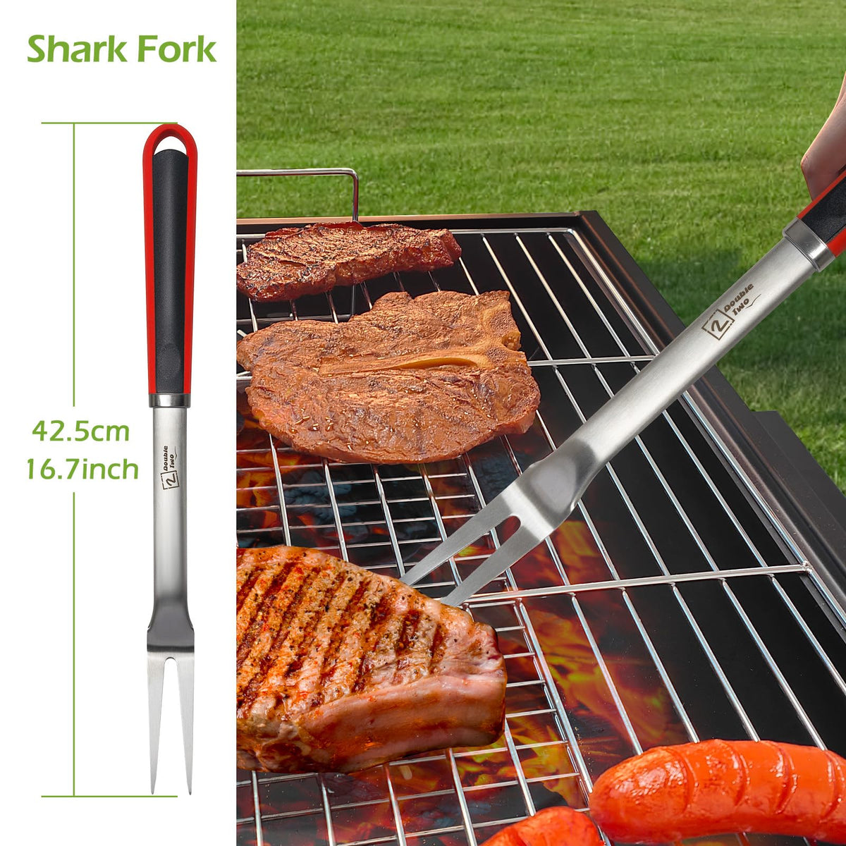 2 Double Two spatula with bottle opener for quick beverages and flipping.