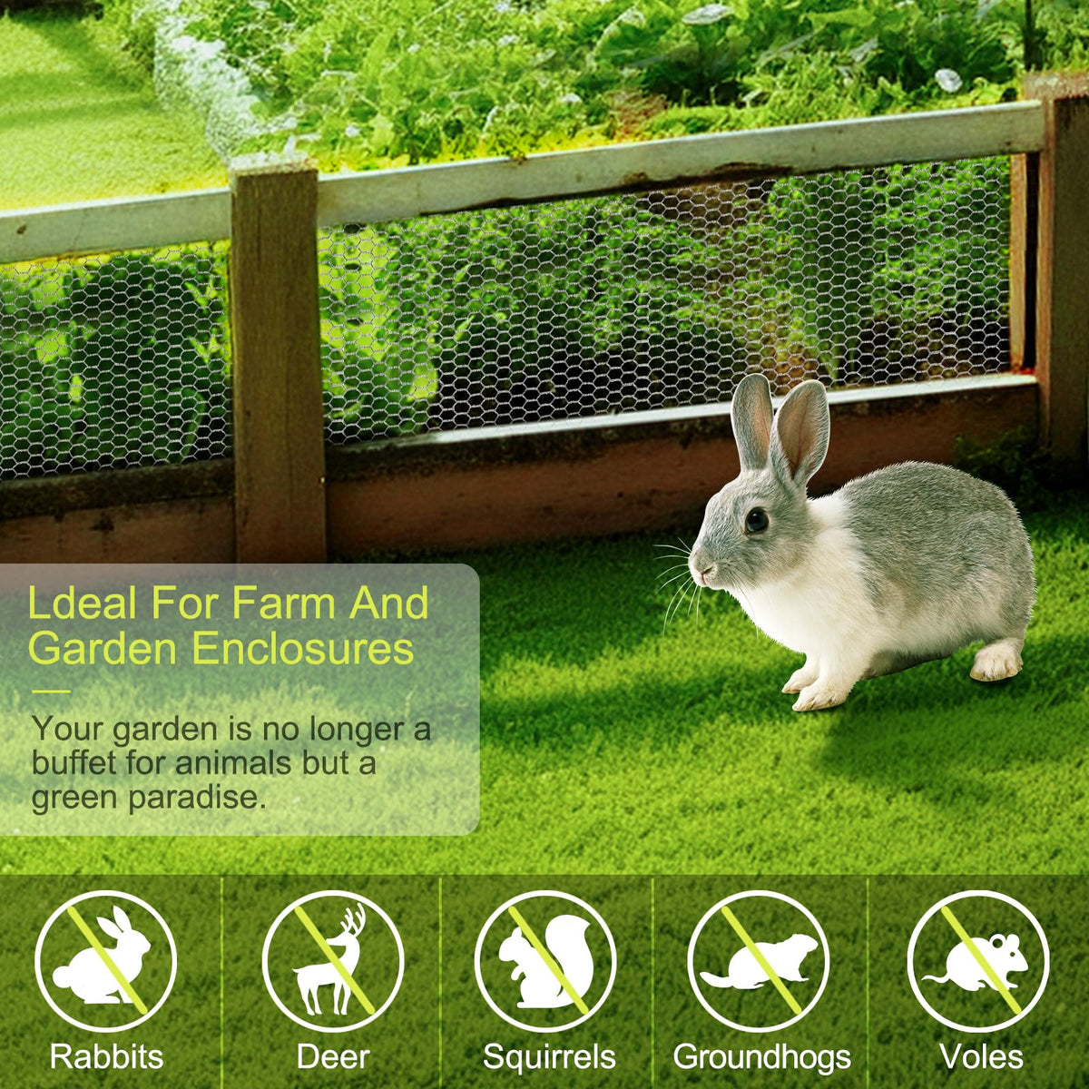 24 Rifny chicken coop and garden fence demonstrates versatile installation