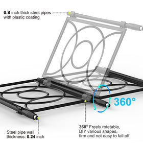 24 Rifny steel pipes 0.8 inch with plastic coating for durability