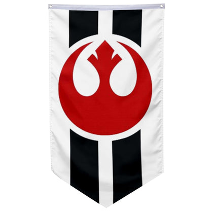 2BUT Rebel Alliance flag banner front view with vivid print and durable stitching.