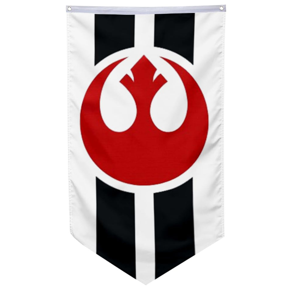 2BUT Rebel Alliance flag banner front view with vivid print and durable stitching.