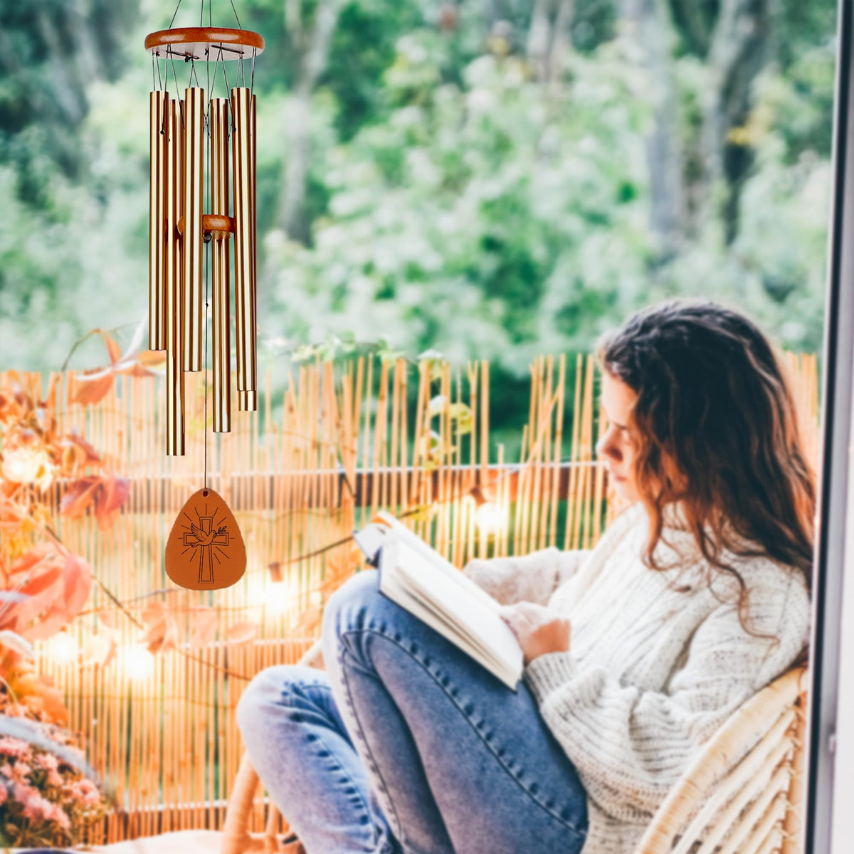 2IMT Mothers Day gift wind chime for mom or grandma.