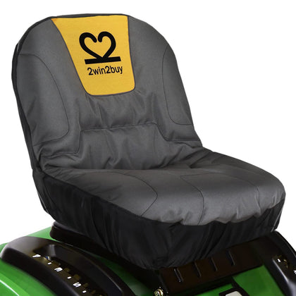 2win2buy lawn mower seat cover front view showing cushioned comfort
