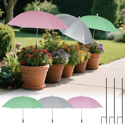 2win2buy plant umbrella outdoor shade assembly protects potted plants from sun and heat