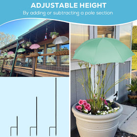 2win2buy plant umbrella silver liner UV shield reflects heat and cools leaves