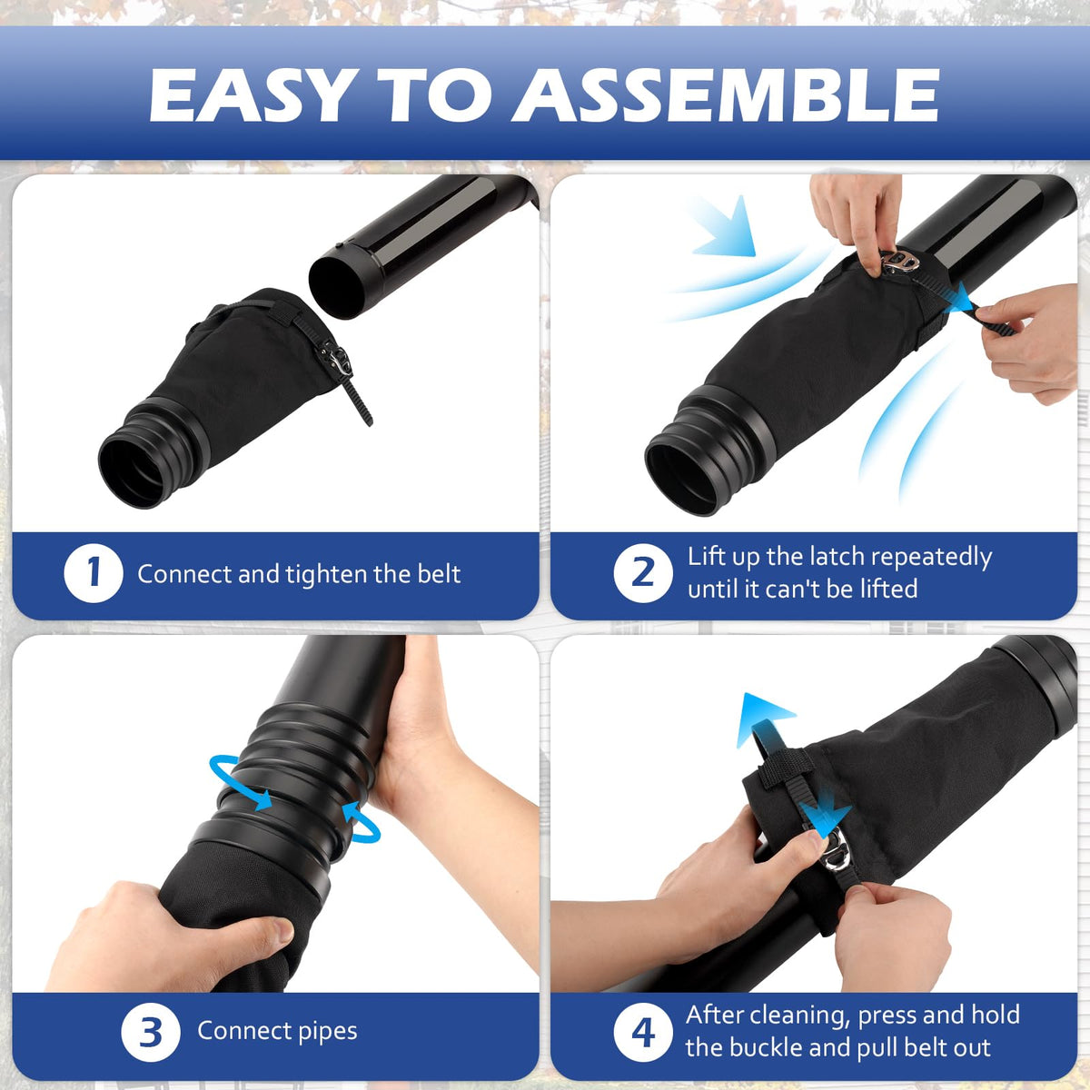 3 BUZZLETT gutter cleaning kit enables ladder-free ground maintenance