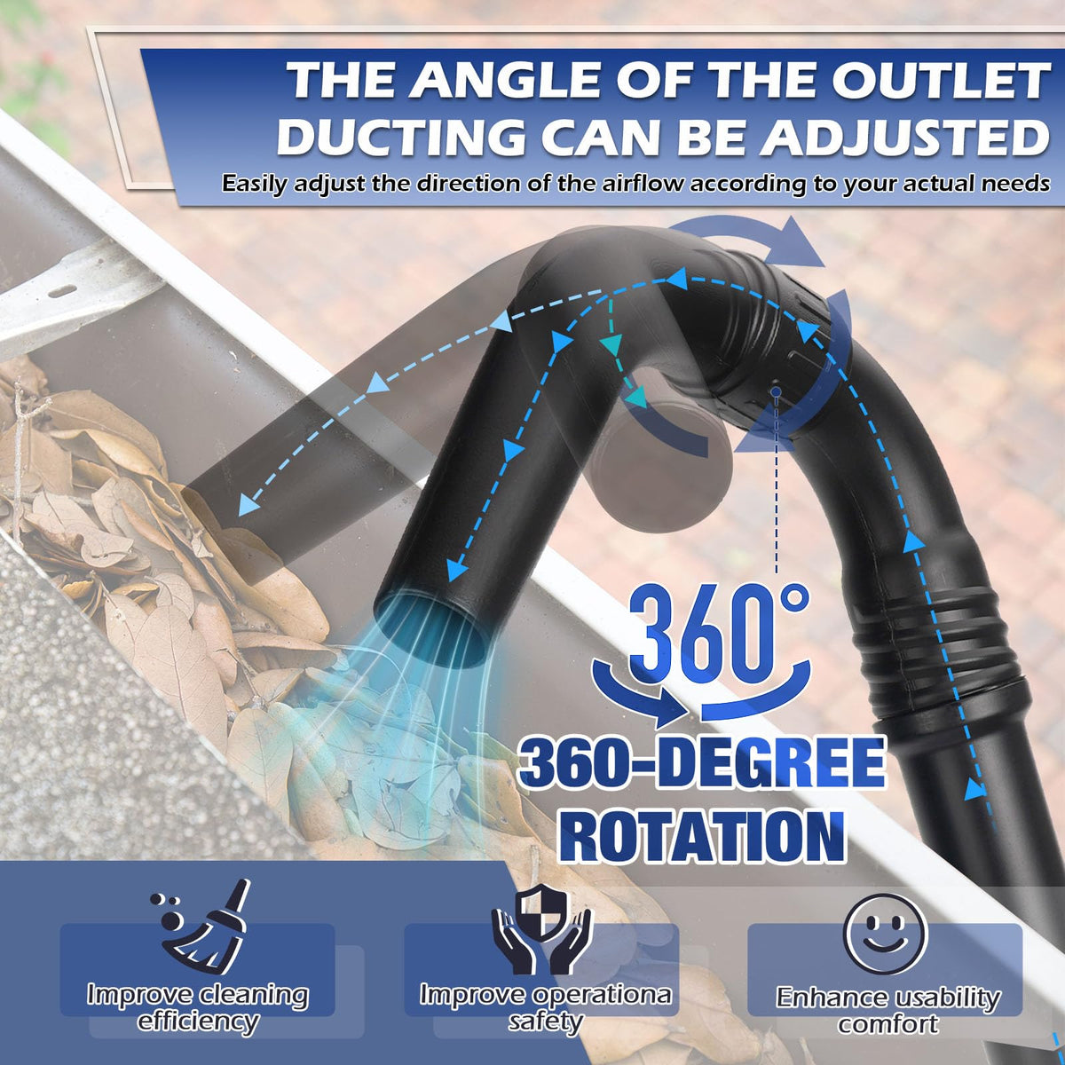 3 BUZZLETT wind nozzle delivers strong airflow for debris