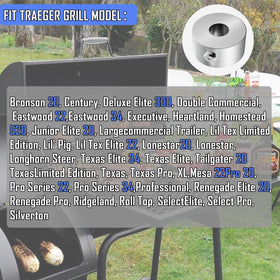 333'S Bushing fit-check confirms cross-brand compatibility with Pit Boss, Traeger, Camp Chef