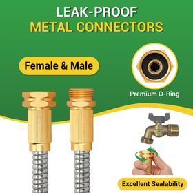360 GADGET 3/4-inch universal connector enables quick setup with reels and sprinklers