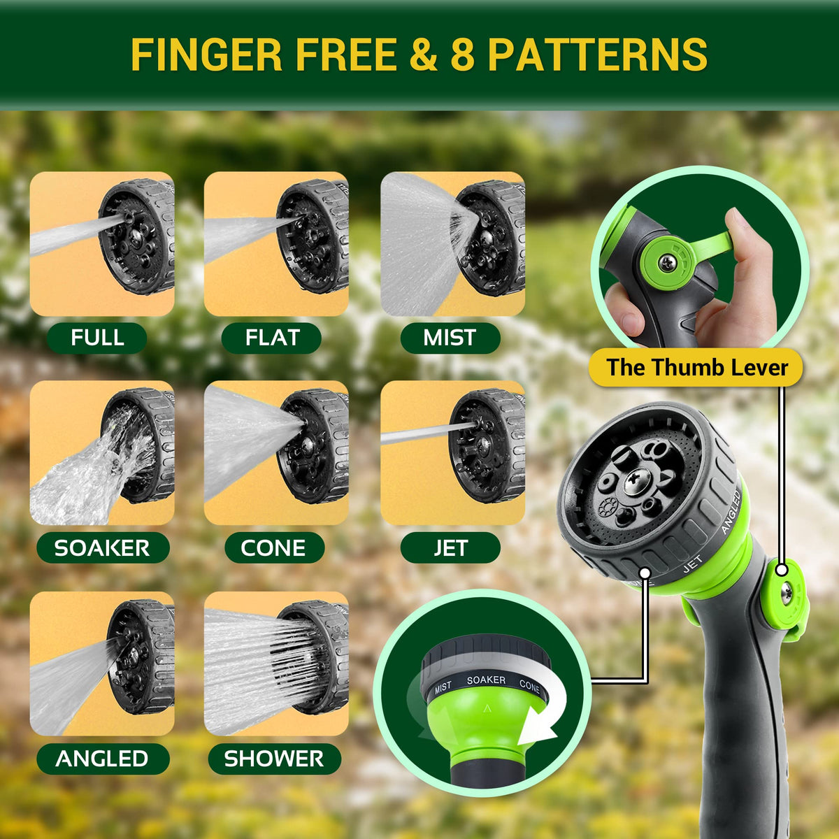 360 GADGET garden hose connectable lengths for customizable garden setup.