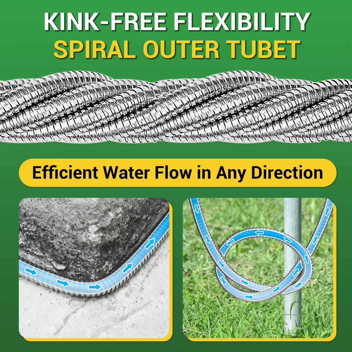 360 GADGET garden hose extendable length to reach distant water sources