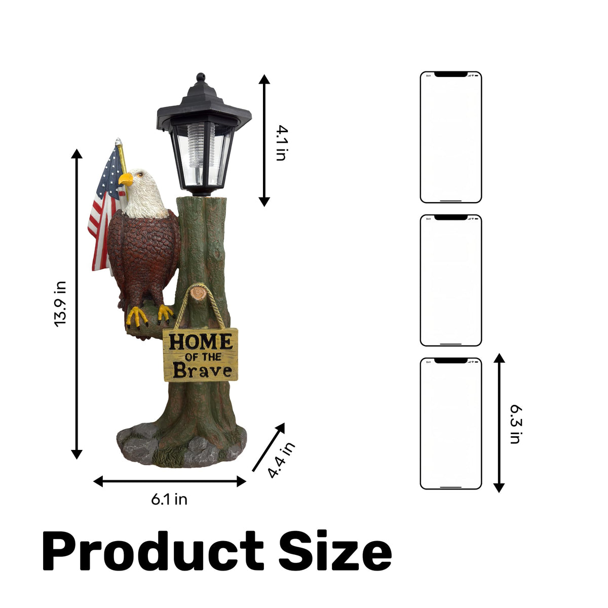 365RUSTIC patriotic eagle garden decor highlights pride on patios and lawns