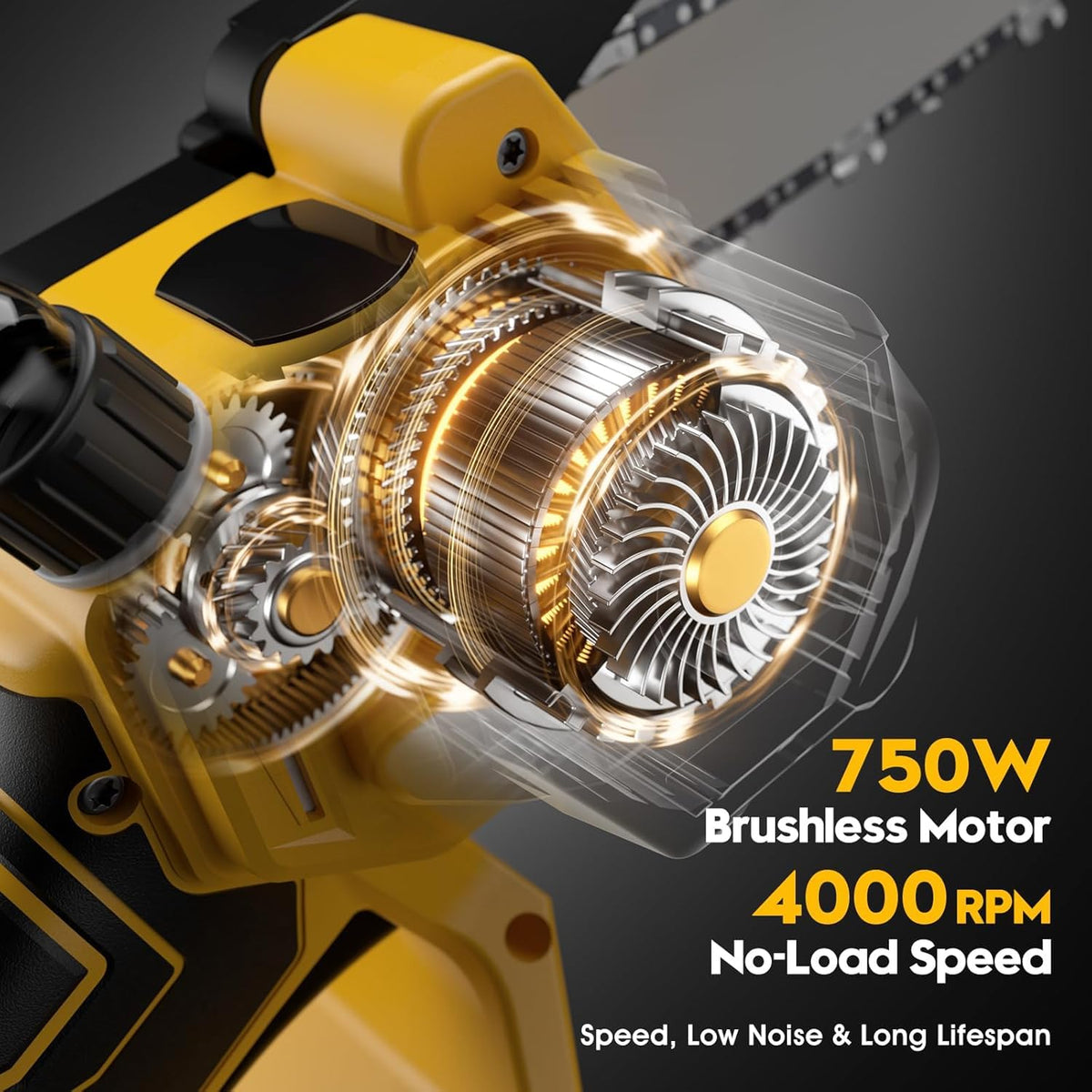 3D VO INN automatic oiling keeps chain lubricated for easy maintenance.