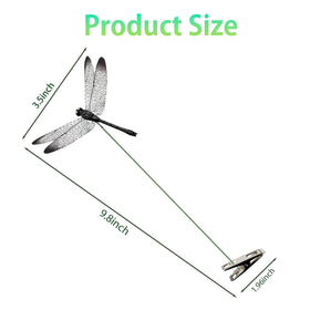 3DVOLTMATE dragonfly clip on pots provides gentle wind-swayed decor.