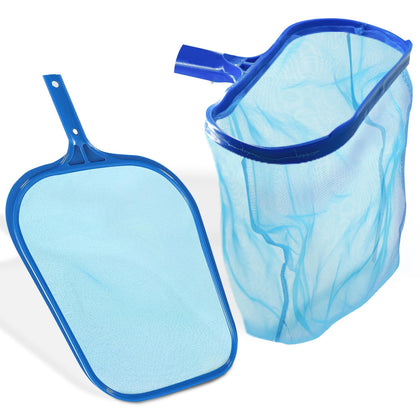 4E's Novelty pool skimmer net with 17-inch frame ready for quick debris pickup.